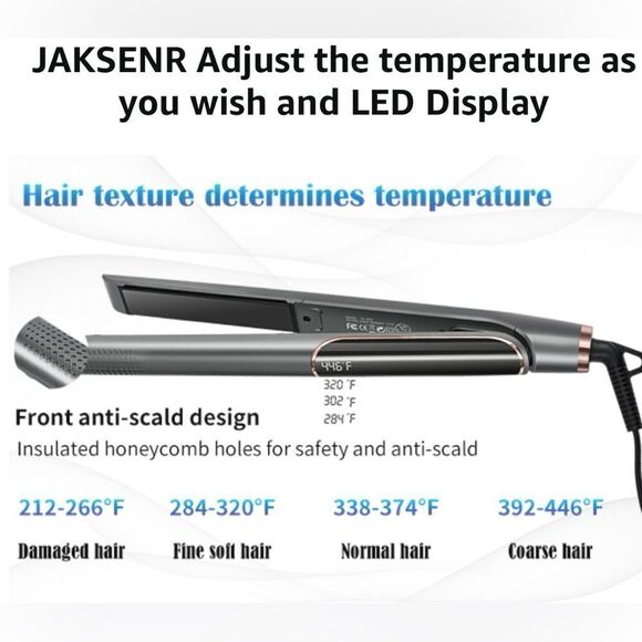 2 In 1 Hair Straightener Flat Iron Curler Waver With Negative Ion Stylin… - Picture 10 of 11